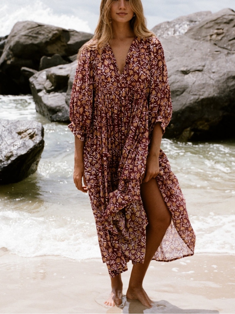 Daughters of India Kyra Midi Dress in Sumac - Picture 14 of 16